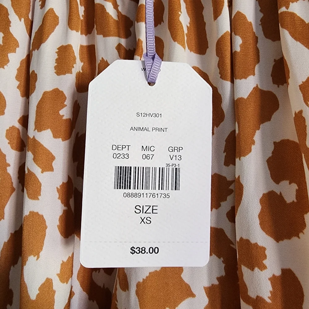 Van Winkle &‎ CO Animal Print Sleep Shorts XS NWT